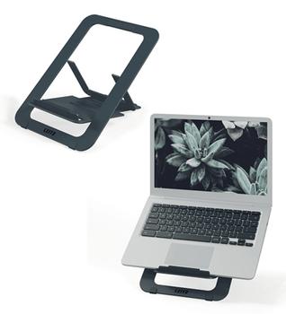 LEITZ Ergo Laptopstativ,  aluminium ultra-flat justerbart För bärbara datorer 10 - 17". Passar även surfplattor. SlimLift Design 6 mm (63460089)