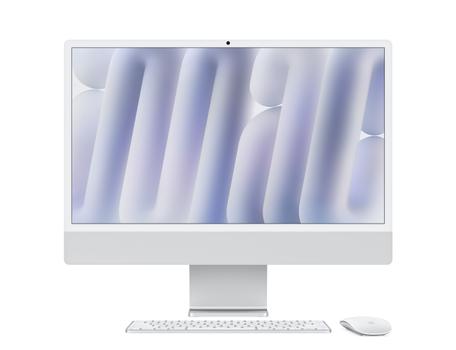 APPLE iMac 24" (October 2024), 4.5K Retina display, M4 chip 8CPU/ 8GPU,  16GB RAM, 256GB SSD, Silver (MWUC3DK/A)
