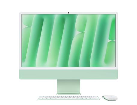 APPLE iMac 24" (October 2024), 4.5K Retina display, M4 chip 8CPU/ 8GPU,  16GB RAM, 256GB SSD, Green (MWUE3H/A)