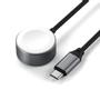 SATECHI USB-C Magnetic Fast-Charging Cable for Apple Watch - Space gray (ST-QCAWM)