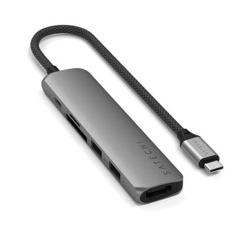 Satechi 6-i-1 USB-C Slim Multiport-adapter USB Type-C (ST-P6SM)