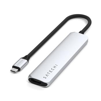 SATECHI 6-i-1 USB-C Slim Multiport-adapter USB Type-C (ST-P6SS)