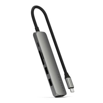 Satechi 6-i-1 USB-C Slim Multiport-adapter USB Type-C (ST-P6SM)