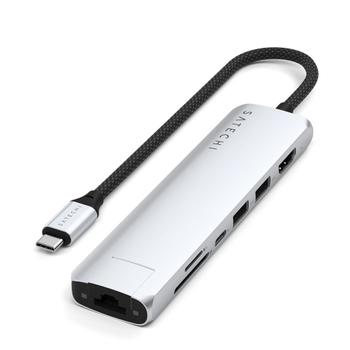 SATECHI 7-in-1 USB-C Multiport Adapter med Ethernet USB Type-C (ST-P7SS)