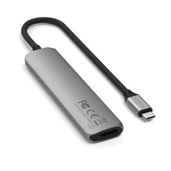 SATECHI 6-i-1 USB-C Slim Multiport-adapter USB Type-C (ST-P6SM)