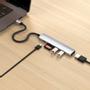 SATECHI 6-i-1 USB-C Slim Multiport-adapter USB Type-C (ST-P6SS)