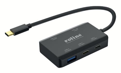ROLINE USB3.2Gen2 Hub Type C, 4xPort  (14.02.5060)