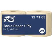 Tork Aftørringspapir TORK Uni W1 Gul 2/PK