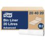 TORK Affaldsposer Tork B2 20 ltr. Hvid m/logo (100 stk) Advanced