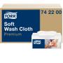 TORK 742200 Premium Soft vaskeklude 30x32cm hvid 135stk