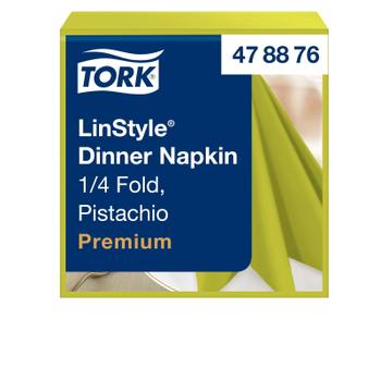 TORK 478876 Linstyle servietter 39x39cm pistacie 50stk (478876*12)