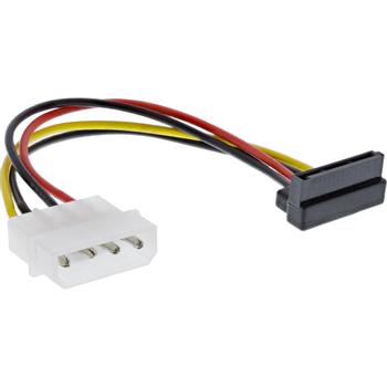 INLINE SATA Stromadapterkabel an 4-Pol Molex gewinkelt oben (29670X)
