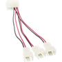 INLINE Kabel Lüfter 12V DC-St. > 3pol Mainboard-St. (Molex) 5V f. 3 Lüfter (33005A)