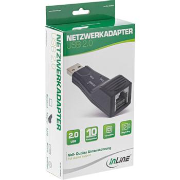 INLINE USB 2.0 Network Adapter 10 / 100MBit (33380H)
