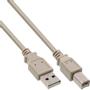 INLINE USB 2.0 Kabel 0,5m, beige [Stecker Typ A ->