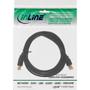 INLINE USB 2.0 Kabel, A an B, vergoldet - black, 1m (34510S)
