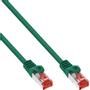 INLINE Patch Cable S/FTP PiMF Cat.6 250MHz PVC copper green 0.25m