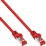 INLINE Patch Cable S/FTP PiMF Cat.6 250MHz PVC copper red 0.25m