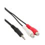 INLINE Audio cable 2x RCA female to 3.5mm Stereo male 0.2m