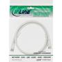 INLINE SAT Cable 2x shielded ultra low loss 2x F-Plug >75dB white 1m (69301)