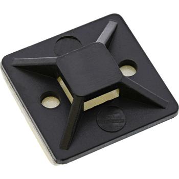 INLINE Cable Tie Mounts adhesive 20x20mm black 10pcs (59965G)