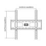 INLINE Wall Bracket for TFT / LED / Plasma 81 - 140cm 32 - 55" max. 75kg (23102A)