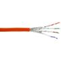 INLINE Installation Cable S/FTP PiMF Cat.7a AWG23 1200MHz B2ca halogen free orange 10m