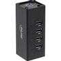 INLINE Adapter Hub USB3.0 4Port inkl. Netzteil ALU [bk]