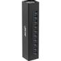 INLINE Adapter Hub USB3.0 10Port inkl. Netzteil ALU [bk]