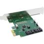 INLINE Interface Card 2 Port SATA 6Gb/s x1 PCIe 2.0 RAID 0 / 1 / SPAN (76696C)