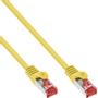 INLINE Patch Cable S/FTP PiMF Cat.6 250MHz PVC CCA yellow 0.25m