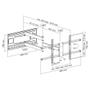 INLINE XL-Arm Full-Motion TV Wall Mount, for 43"-80" Flat Panel TVs, max. 50kg (23130A)