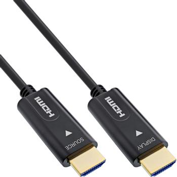 INLINE HDMI AOC cable, High Speed HDMI with Ethernet, 4K/60Hz, male / male, 100m (17599O)