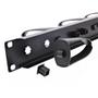 INLINE 19" cable management panel, 5 plastic brackets removable,  RAL 9005, black (19110W)