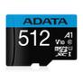 A-DATA 512GB UHS-I Class 10 microSDXC Memory Card with Adaptor