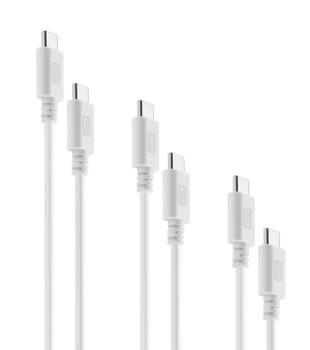CELLULAR LINE CL Multipack Cables USB-C to USB-C White (USBDATA3XC2CW)