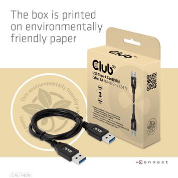 Club 3D Usb Type-A Gen2(10G) Cable, (CAC-1409)