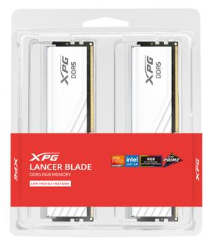 A-DATA XPG LANCER BLADE RGB - DDR5 - sats - 32 GB: 2 x 16 GB - DIMM 288-pin - 3000 MHz / PC5-48000 - CL30 - 1.1 - 1.4 V - ej buffrad - on-die ECC - vit (AX5U6000C3016G-DTLABRWH)