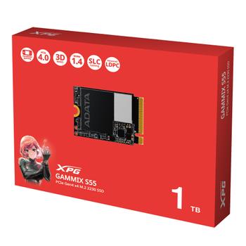 A-DATA *SSD XPG GAMMIX S55 1TB  PCIe 4x4 5/3. (SGAMMIXS55-1T-C)