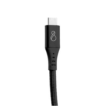OCHNO USB-C Cable | Straight | DP 1.4 Video Alt Mode | Male/Male | USB-C - USB-C | 3.2 Gen 2 | Braided | 0.7m | Black (O-USBG2-70-S-1)