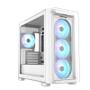 ASUS A23 PLUS Tempered Glass ARGB mATX Case - White (90DC00K3-B19010)