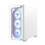 ASUS A23 PLUS Tempered Glass ARGB mATX Case - White (90DC00K3-B19010)