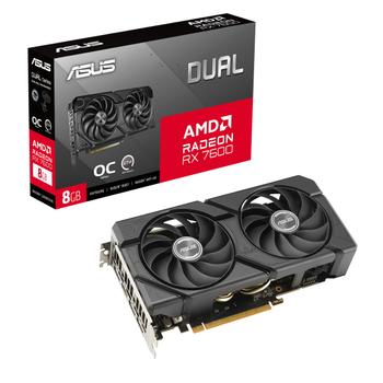 ASUS Dual Radeon RX 7600 EVO OC Edition 8GB GDDR6 PCIe 4.0 HDMI 2.1 DisplayPort 1.4a (90YV0LD0-M0NA00)