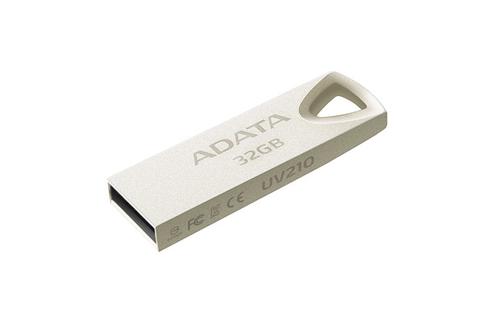 A-DATA USB Flash Drive UV210 32GB USB 2.0, golden (AUV210-32G-RGD)