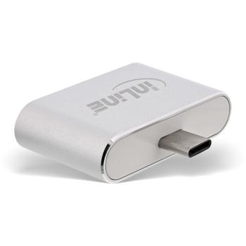 INLINE Mini USB 2.0 Hub, USB Type-C M to 2x USB AF, silver (33291I)