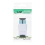 INLINE Fiber optical Keystone Snap-in adaptor white, simplex SC/SC, MM, aqua, ceramic sleeve (89988F)
