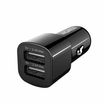 A-DATA ADATA CV0172 Car Charger 2.4A 2xUSB 17W (ACV0172-CBK)