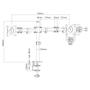INLINE Desktop Bracket for 2x TFT/ LCD/ LED up to 68cm 27" max. 2x 8kg (23104C)
