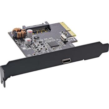 INLINE Interface card,USB 3.2 Gen.2x2, 1x USB Type-C, incl. low-profile slot bracket, PCIe x4 (76660F)