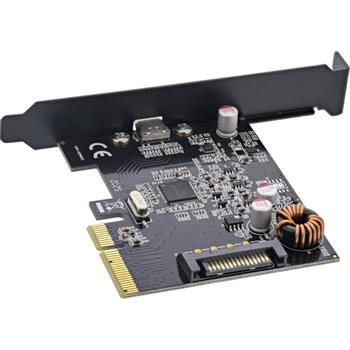 INLINE Interface card,USB 3.2 Gen.2x2, 1x USB Type-C, incl. low-profile slot bracket, PCIe x4 (76660F)